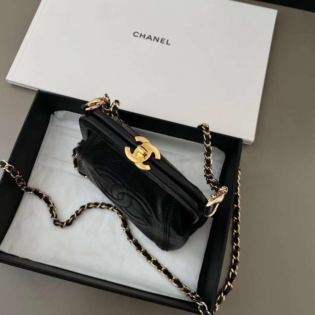 Túi Xách Chanel Siêu Cấp Chanel Vintage Màu Đen Size 10*5cm