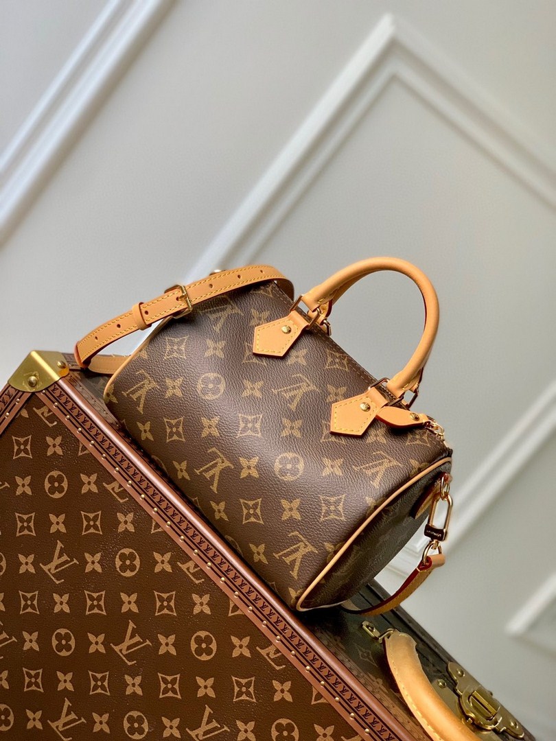 Túi Xách LV Speedy Bandoulière Vip Hoa Nâu Size 20 M81086