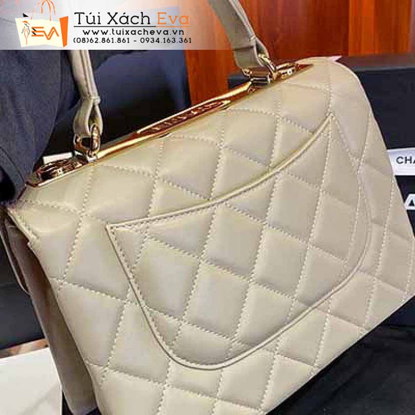 Túi Xách Chanel Trendy Bag Siêu Cấp Màu Kem Đẹp.