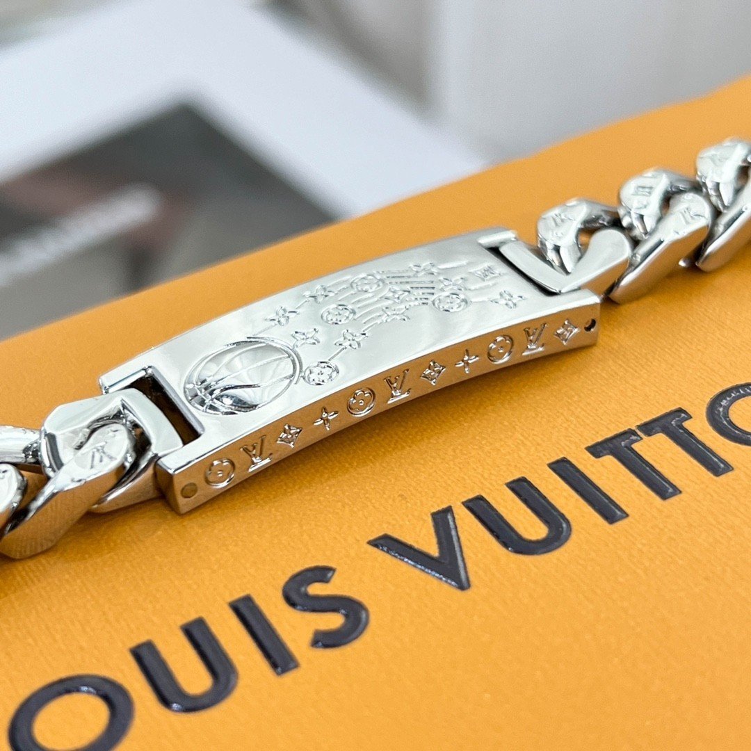 Vòng Tay Louis Vuitton Bạc 925 Siêu Cấp Mẫu 3 Full Box