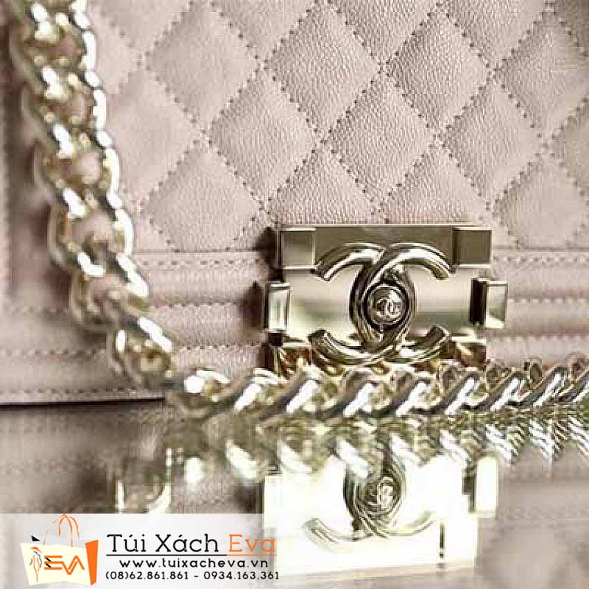 Túi Xách Chanel Boy Bag Siêu Cấp Màu Kem Đẹp.