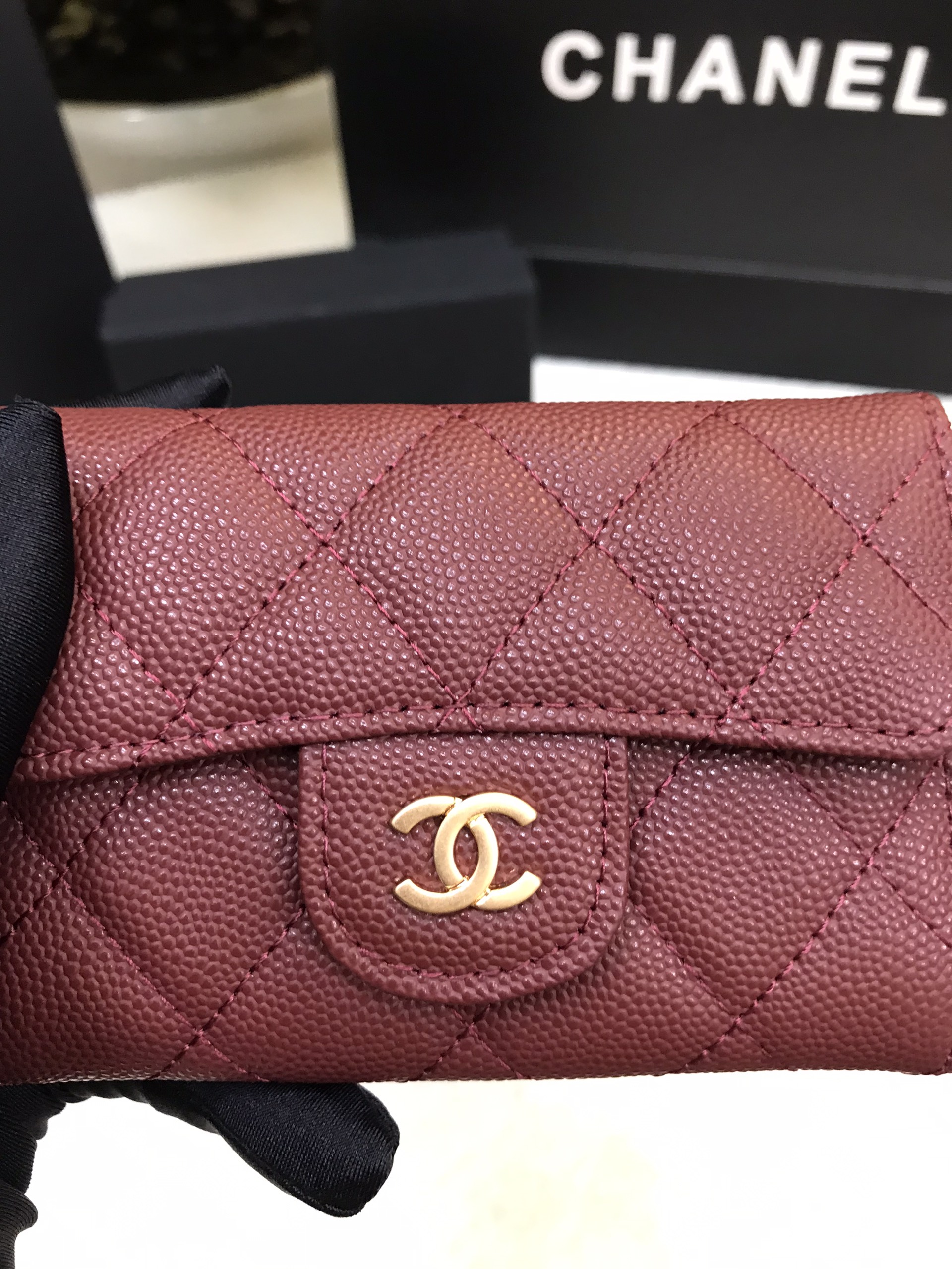 Ví Chanel Classic Card Holder Red Siêu Cấp