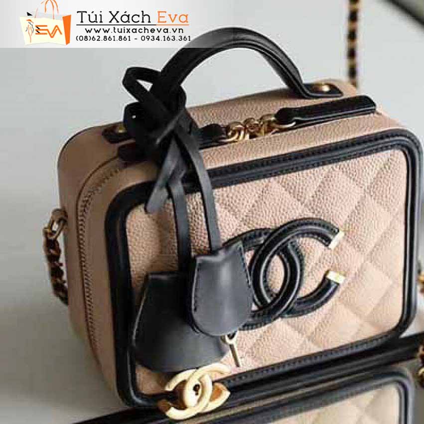 Túi Xách Chanel Vanity Bag Siêu Cấp Màu Cam Đẹp.