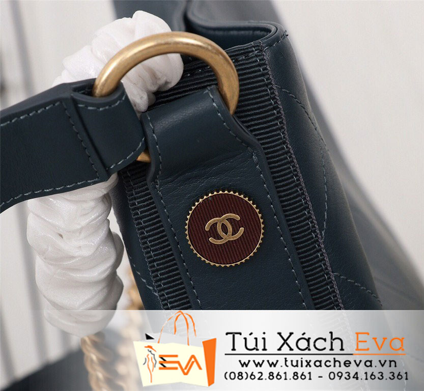 Túi Xách Chanel Hobo Handbag Siêu Cấp Màu Xanh Dương Đậm A57573