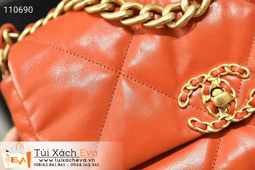 Túi Xách Chanel 19 Bag Siêu Cấp Màu Cam Đẹp.