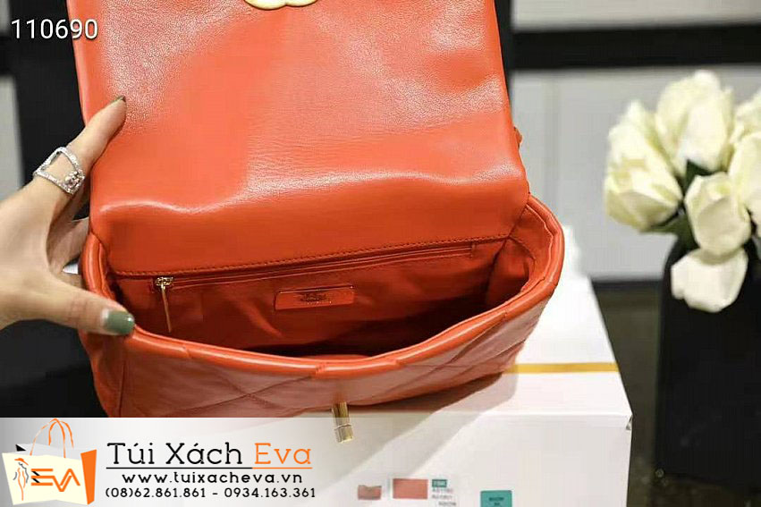 Túi Xách Chanel 19 Bag Siêu Cấp Màu Cam Đẹp.