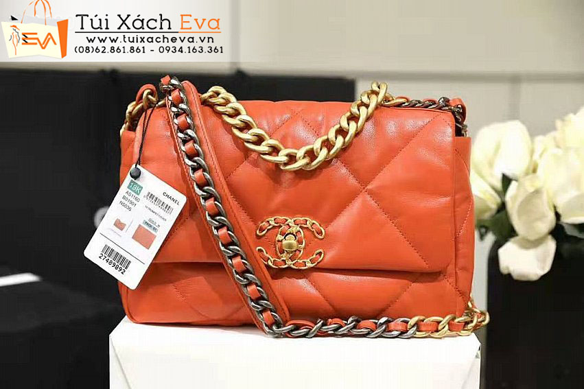 Túi Xách Chanel 19 Bag Siêu Cấp Màu Cam Đẹp.