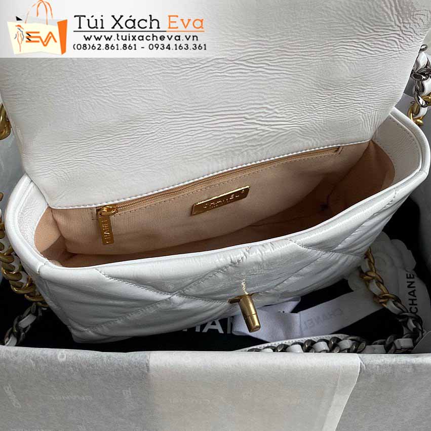 Túi Xách Chanel 19 Bag Siêu Cấp Màu Trắng Đẹp M1160.