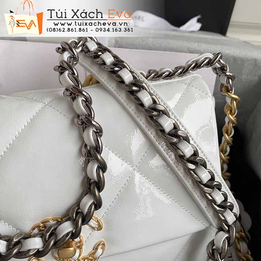 Túi Xách Chanel 19 Bag Siêu Cấp Màu Trắng Đẹp M1160.