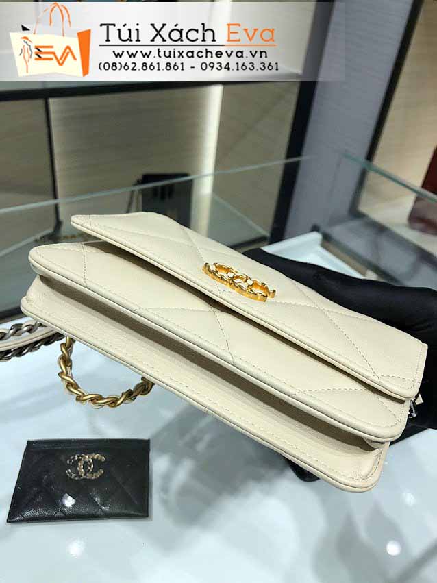Túi Xách Chanel 19 Bag Siêu Cấp Màu Trắng Đẹp M0957.