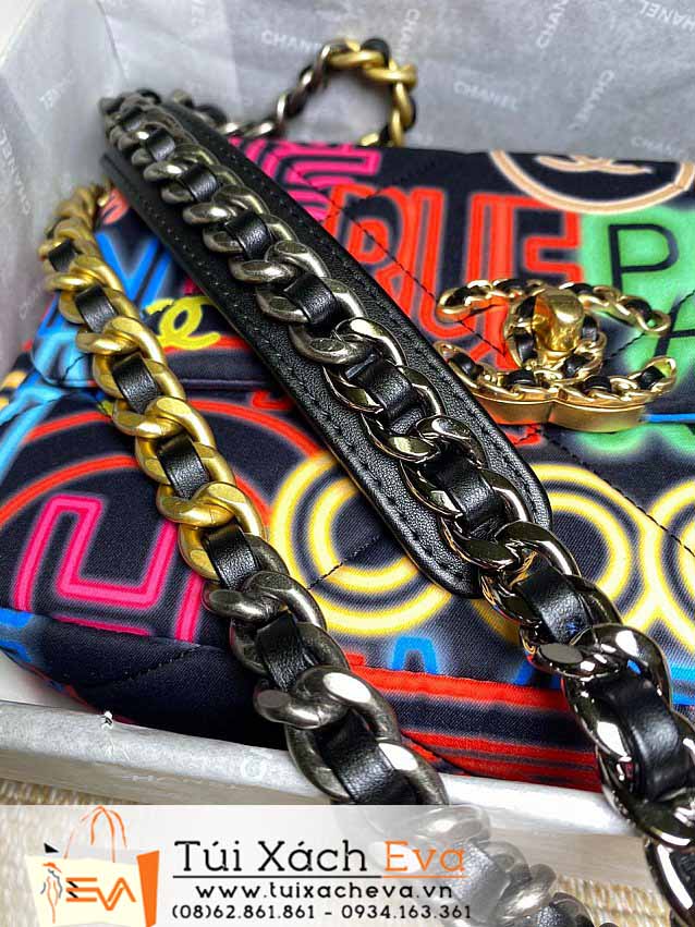 Túi Xách Chanel 19 Bag Siêu Cấp Màu Đen Đẹp M1160.