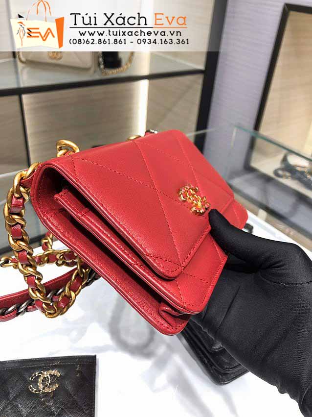 Túi Xách Chanel 19 Bag Siêu Cấp Màu Đỏ Đẹp M0957.
