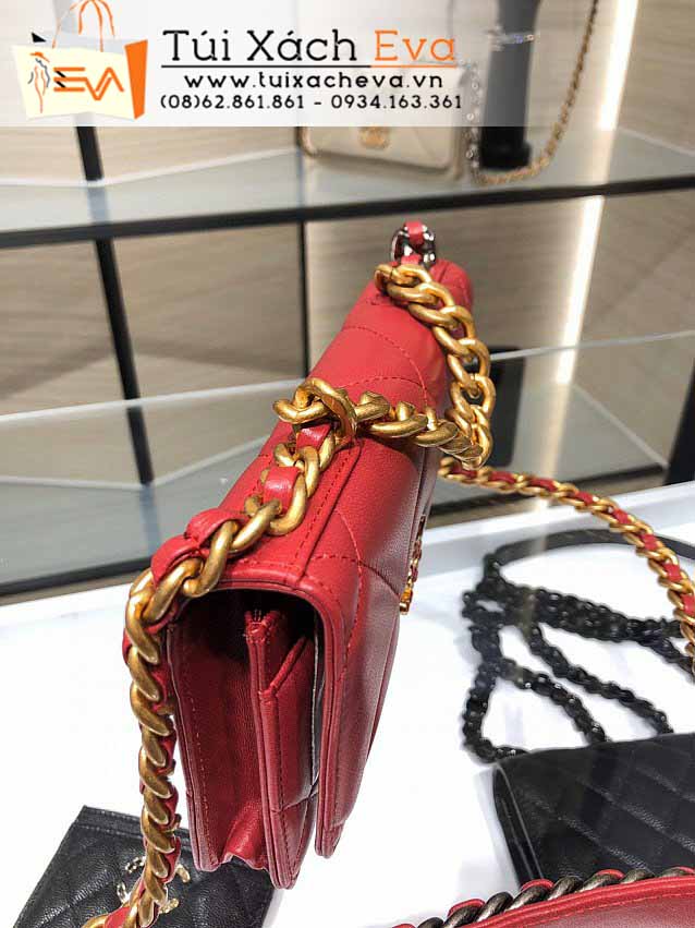 Túi Xách Chanel 19 Bag Siêu Cấp Màu Đỏ Đẹp M0957.