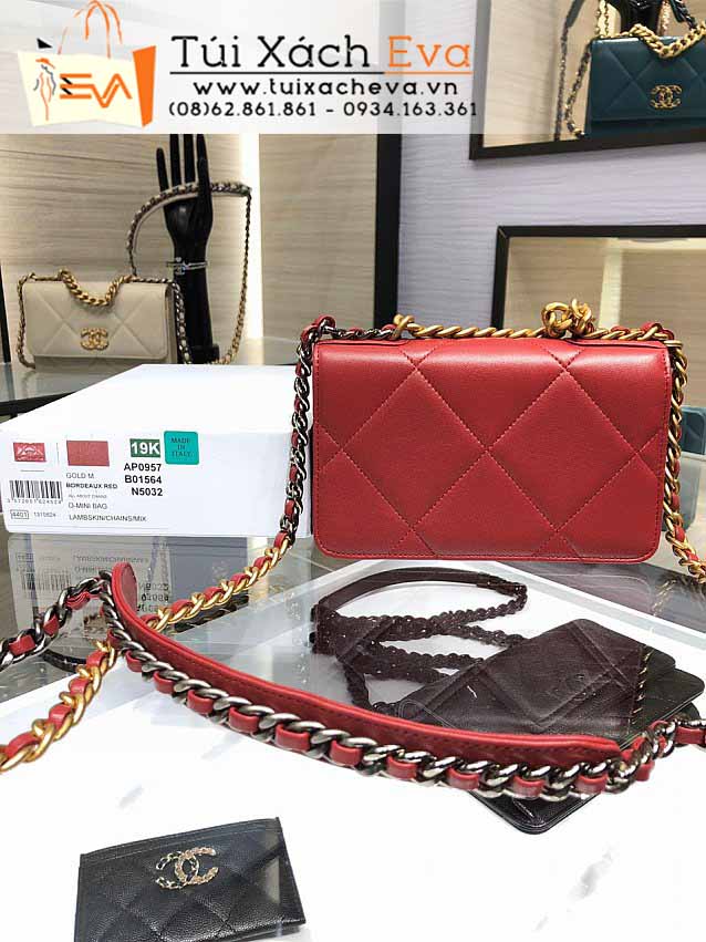 Túi Xách Chanel 19 Bag Siêu Cấp Màu Đỏ Đẹp M0957.
