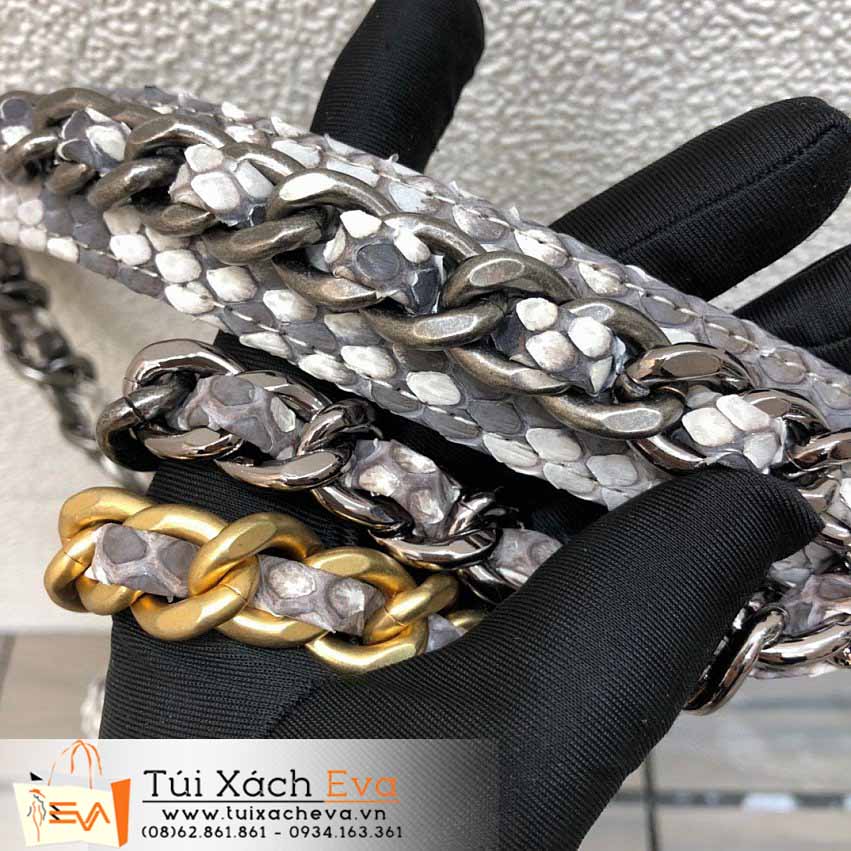 Túi Xách Chanel 19 Bag Siêu Vip Màu Xám Đẹp M1160.