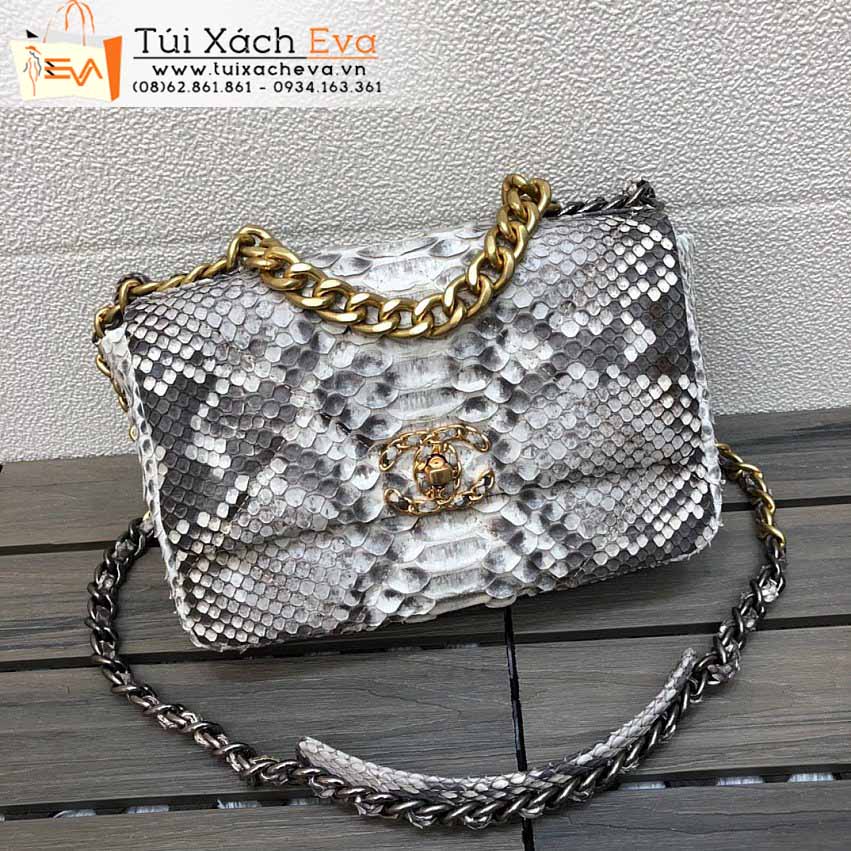 Túi Xách Chanel 19 Bag Siêu Vip Màu Xám Đẹp M1160.