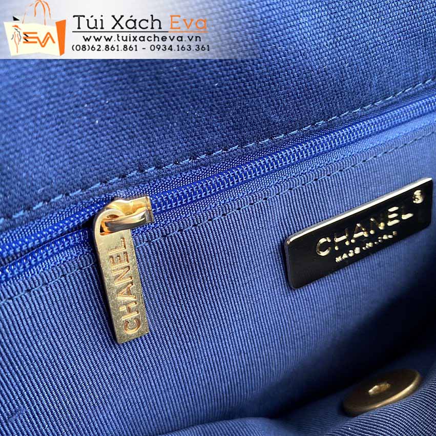 Túi Xách Chanel 19 Flap Bag Siêu Cấp Màu Xanh Dương Đẹp.