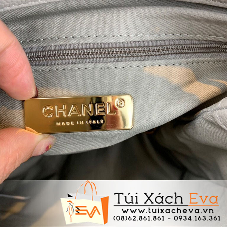 Túi Xách Chanel Drawstring Bag Siêu Cấp Màu Xám AS0310