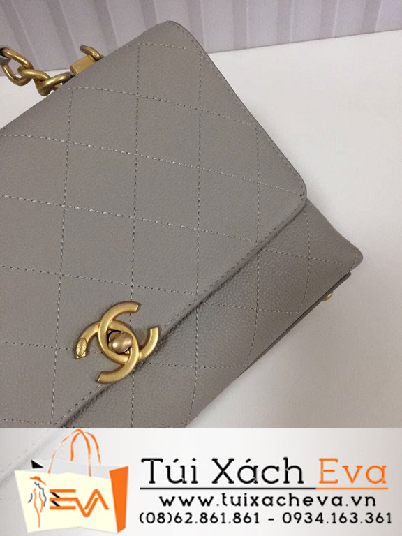 Túi Xách Chanel Flap Bag Siêu Cấp Màu Xám AS0305