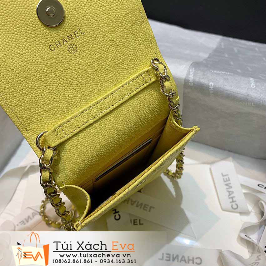 Túi Xách Chanel Airpods Bag Siêu Cấp Màu Vàng Đẹp M81069.