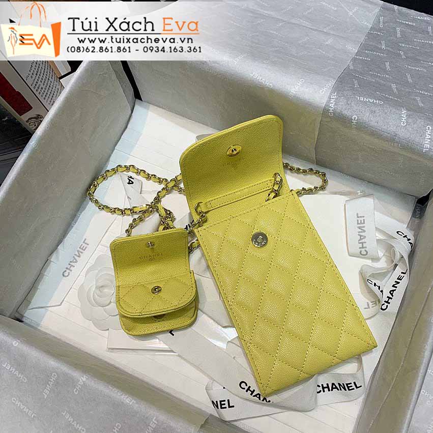 Túi Xách Chanel Airpods Bag Siêu Cấp Màu Vàng Đẹp M81069.
