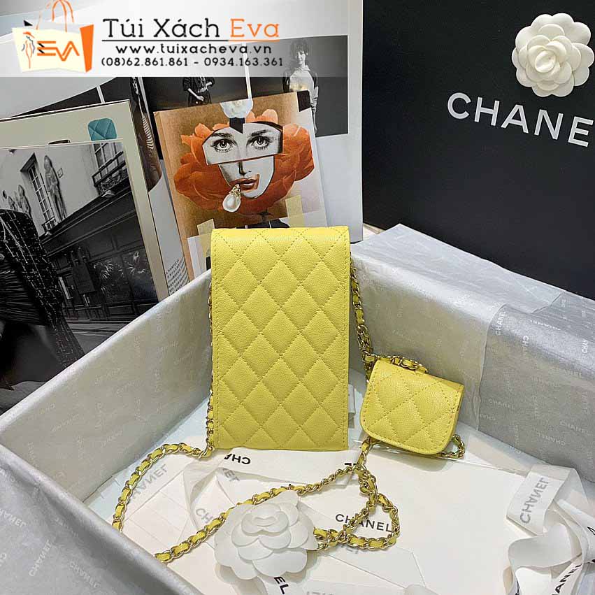 Túi Xách Chanel Airpods Bag Siêu Cấp Màu Vàng Đẹp M81069.