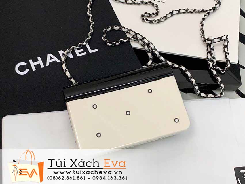 Túi Xách Chanel Bag Siêu Cấp Màu Trắng Phối Đen Đẹp.