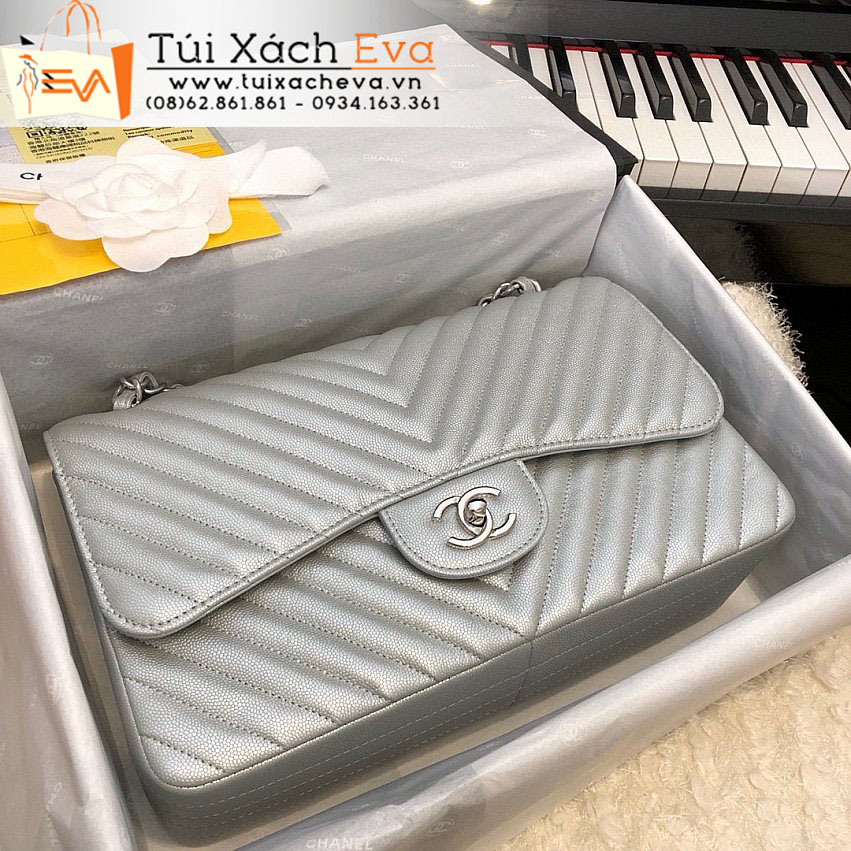 Túi Xách Chanel Bag Siêu Cấp Màu Xám Đẹp M1113.