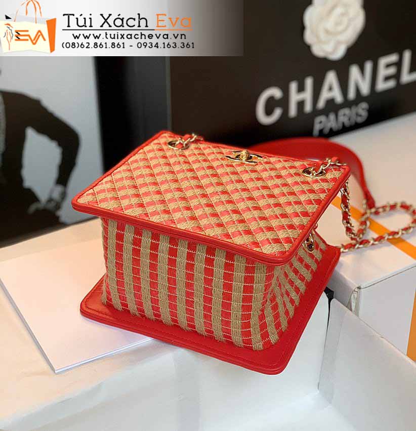Túi Xách Chanel Bag Siêu Cấp Màu Đỏ Sọc Đẹp.