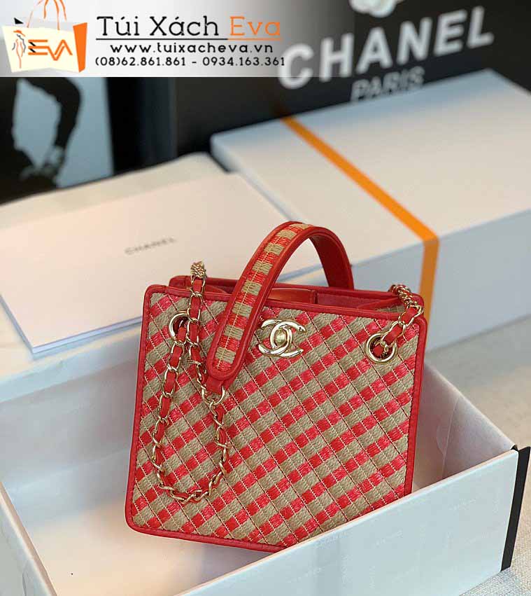 Túi Xách Chanel Bag Siêu Cấp Màu Đỏ Sọc Đẹp.
