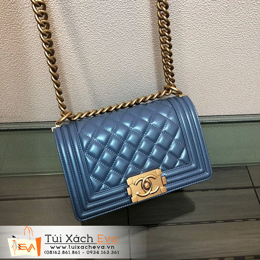 Túi Xách Chanel Boy Bag Siêu Cấp Màu Xanh Đẹp.