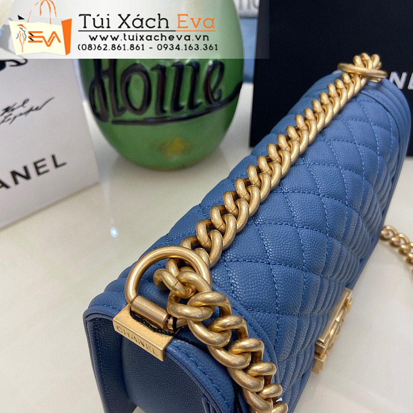 Túi Xách Chanel Boy Bag Siêu Cấp Màu Xanh Đẹp M67086.