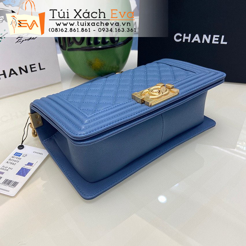 Túi Xách Chanel Boy Bag Siêu Cấp Màu Xanh Đẹp M67086.