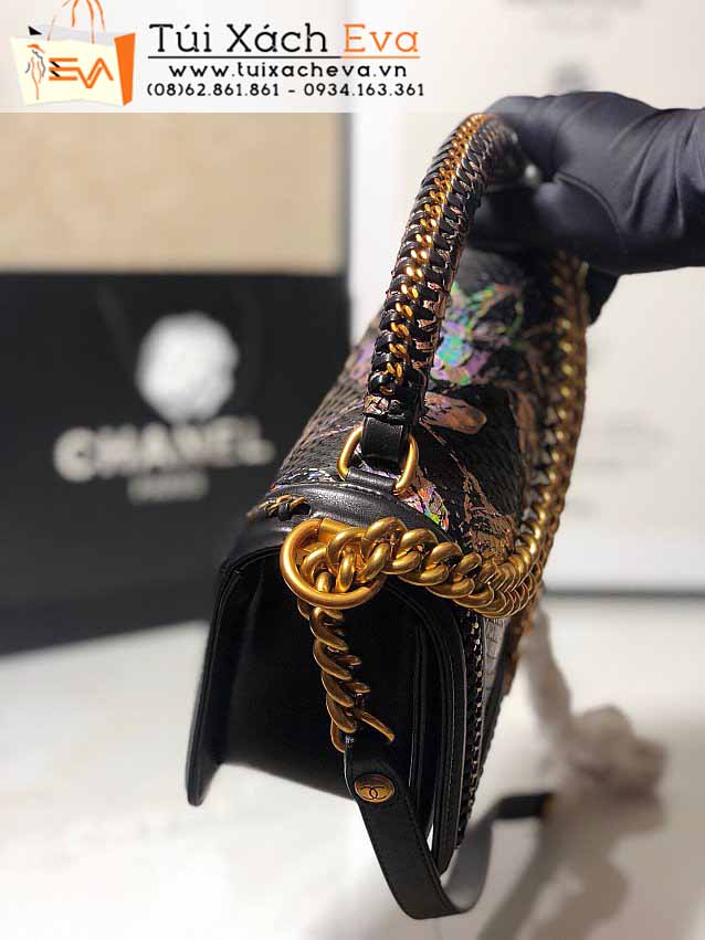 Túi Xách Chanel Boy Bag Siêu Cấp Màu Đen Đẹp M94804.