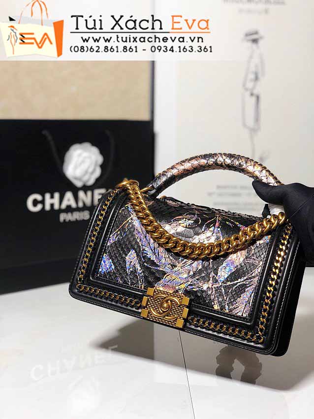 Túi Xách Chanel Boy Bag Siêu Cấp Màu Đen Đẹp M94804.