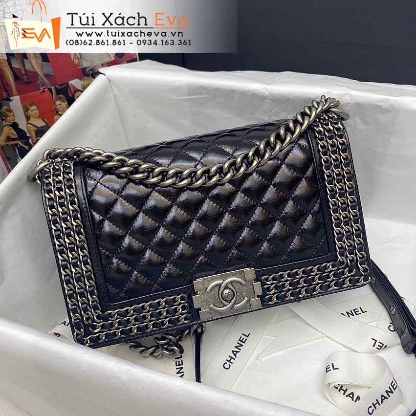 Túi Xách Chanel Boy Bag Siêu Cấp Màu Đen Đẹp.