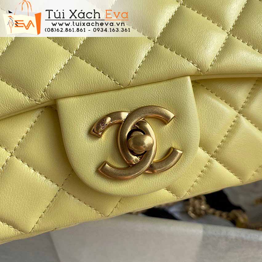 Túi Xách Chanel Classic Bag Siêu Cấp Màu Vàng Đẹp M2380.