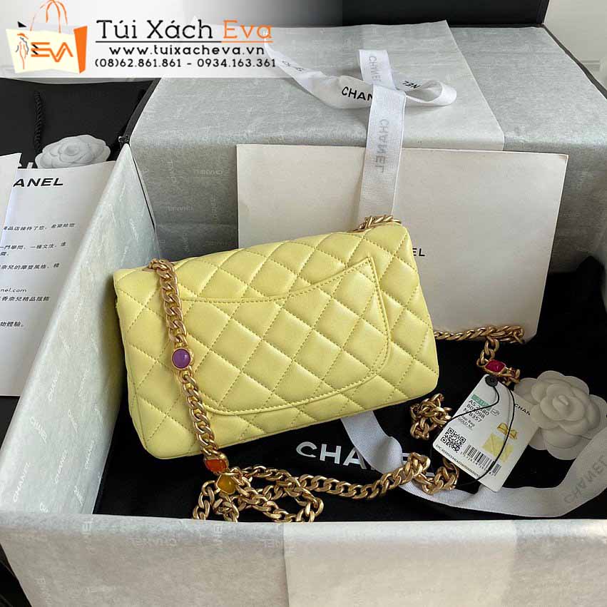 Túi Xách Chanel Classic Bag Siêu Cấp Màu Vàng Đẹp M2380.