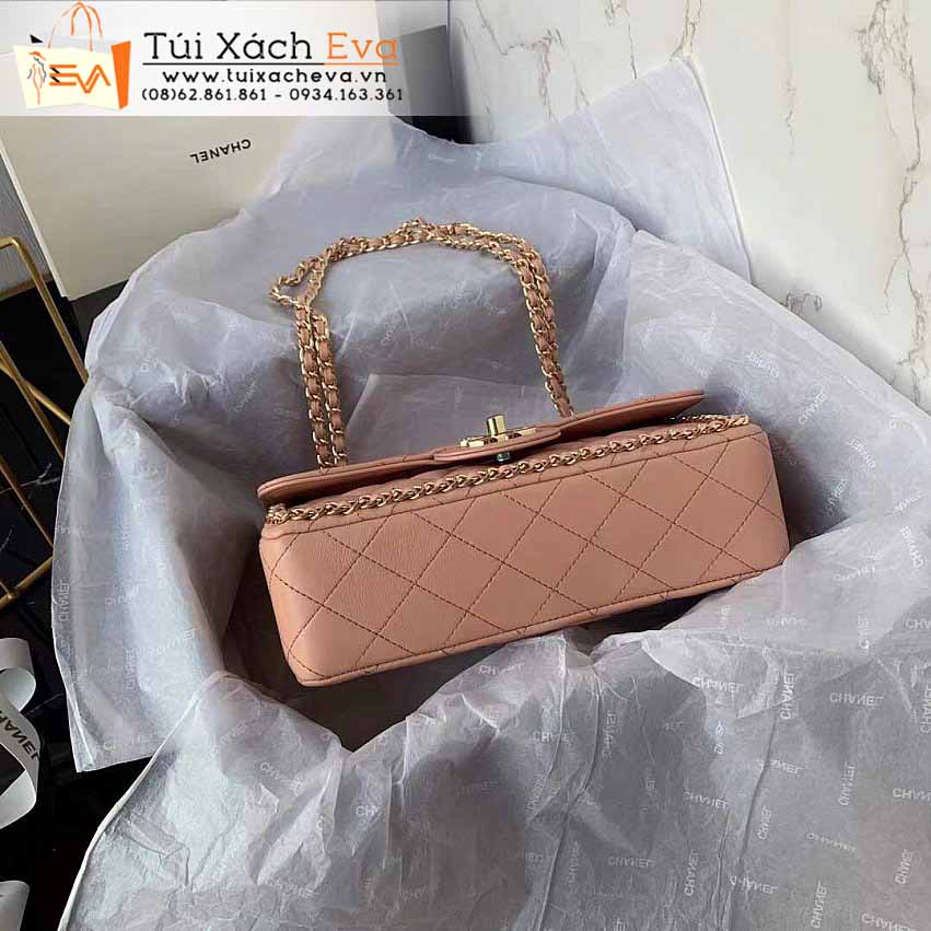 Túi Xách Chanel Classic Flap Bag Siêu Cấp Màu Cam Đẹp.