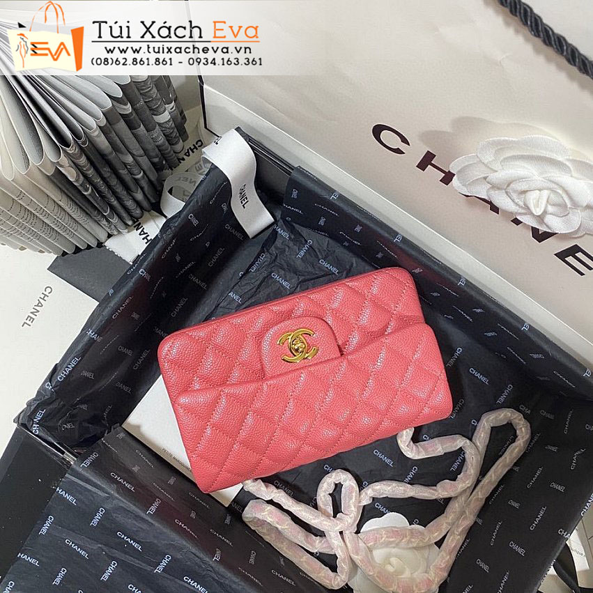 Túi Xách Chanel Classic Flap Bag Siêu Cấp Màu Cam Đẹp M1116.