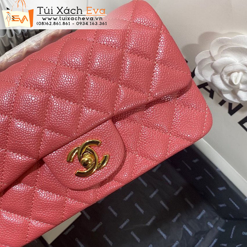 Túi Xách Chanel Classic Flap Bag Siêu Cấp Màu Cam Đẹp M1116.
