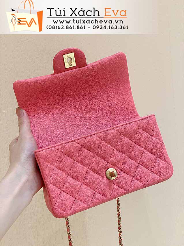 Túi Xách Chanel Classic Flap Bag Siêu Cấp Màu Hồng Đẹp M2431.