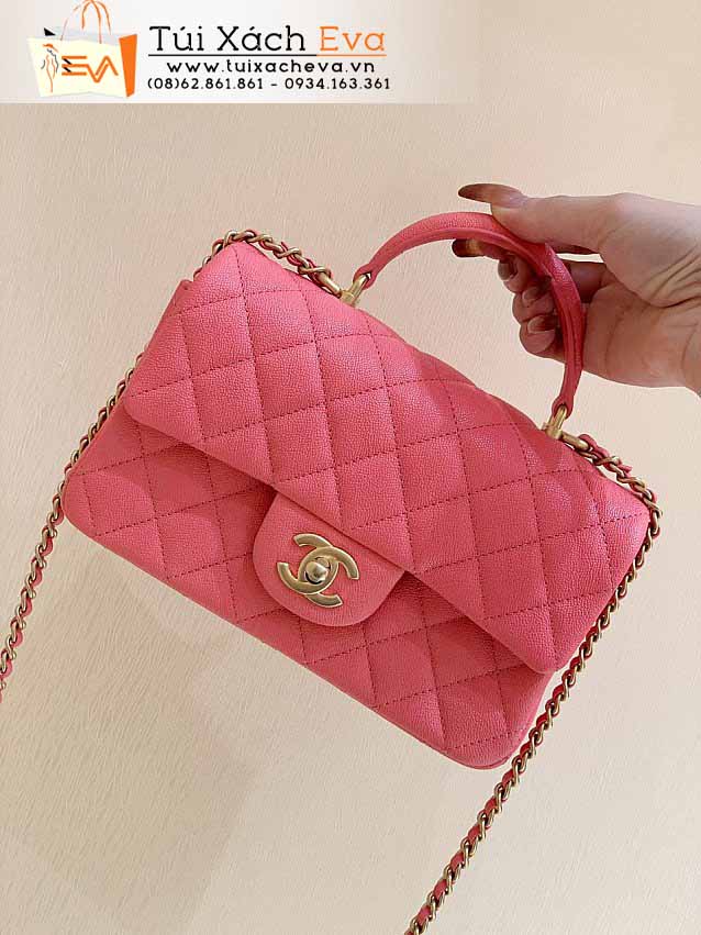Túi Xách Chanel Classic Flap Bag Siêu Cấp Màu Hồng Đẹp M2431.
