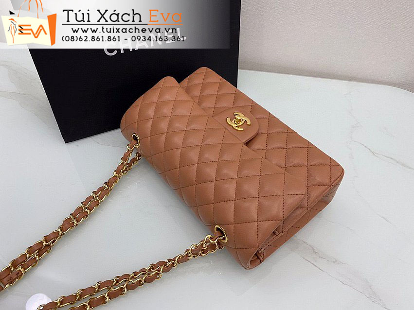 Túi Xách Chanel Classic Flap Bag Siêu Cấp Màu Nâu Đẹp.
