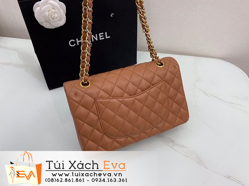 Túi Xách Chanel Classic Flap Bag Siêu Cấp Màu Nâu Đẹp.