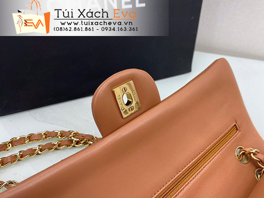 Túi Xách Chanel Classic Flap Bag Siêu Cấp Màu Nâu Đẹp.