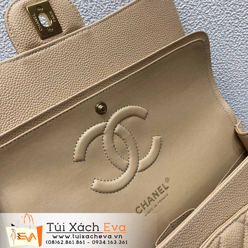 Túi Xách Chanel Classic Flap Bag SIêu Cấp Mảu Vàng Đẹp M1112.