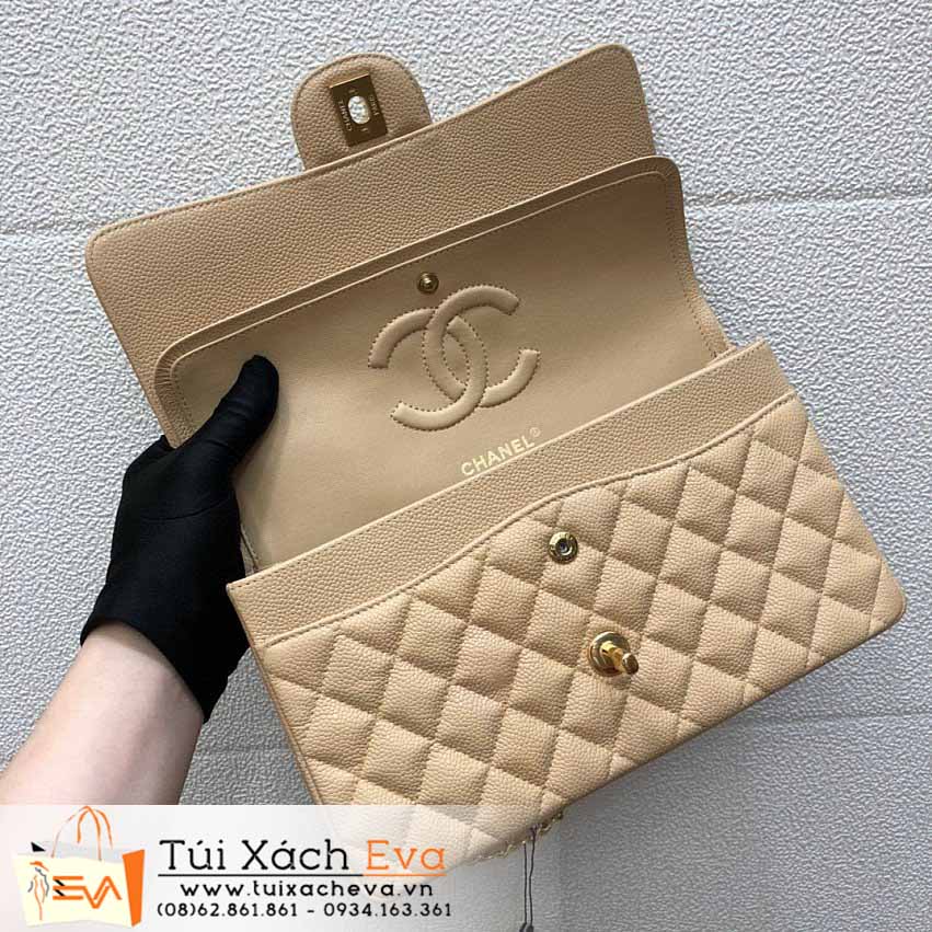 Túi Xách Chanel Classic Flap Bag SIêu Cấp Mảu Vàng Đẹp M1112.