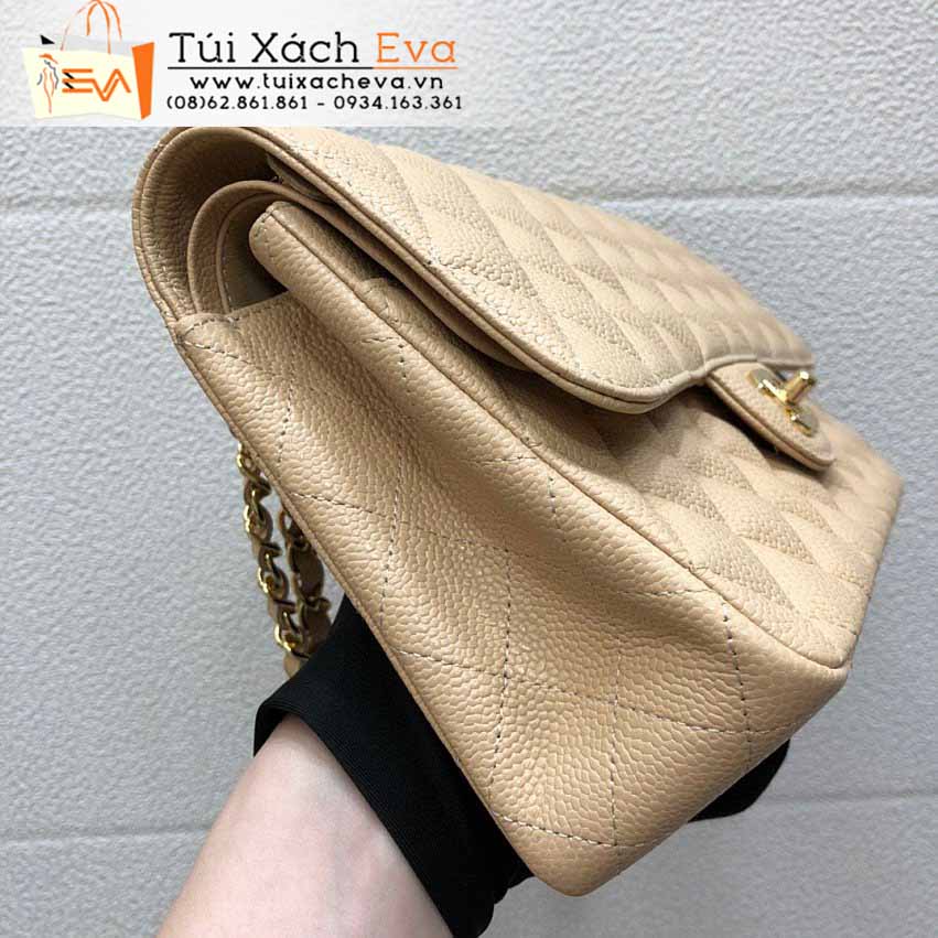 Túi Xách Chanel Classic Flap Bag SIêu Cấp Mảu Vàng Đẹp M1112.