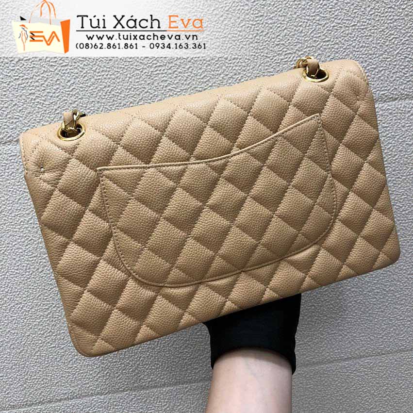 Túi Xách Chanel Classic Flap Bag SIêu Cấp Mảu Vàng Đẹp M1112.